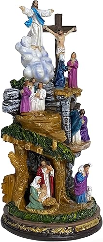 Miniatura 2 de Figura católica de La Vida de Jesús Imagen Estatua de La Vida de Jesús de 12 pulgadas