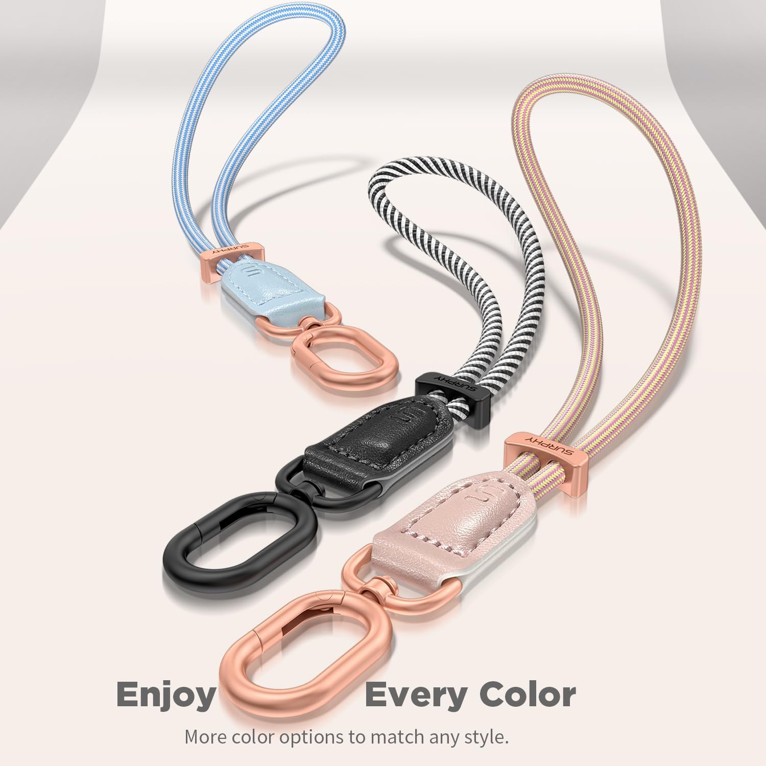 SURPHY Phone Wrist Strap, Keychain Wristlet, Phone Strap Charm with Tether Tab, Cellphone Lanyard Wrist, Key Chain for Women - Image 6