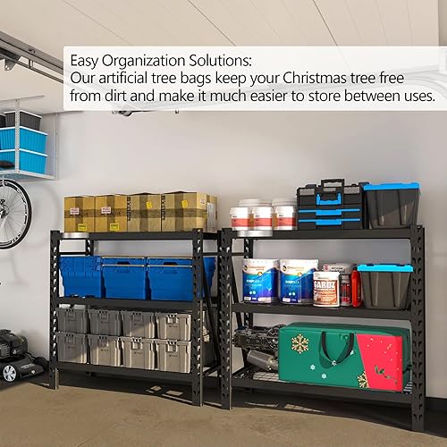 Miniatura 5 de Nueva actualización bolsa de almacenamiento para árbol de Navidad, bolsas para árbol de Navidad de 7.5 pies, poliéster Oxford 600D resistente con