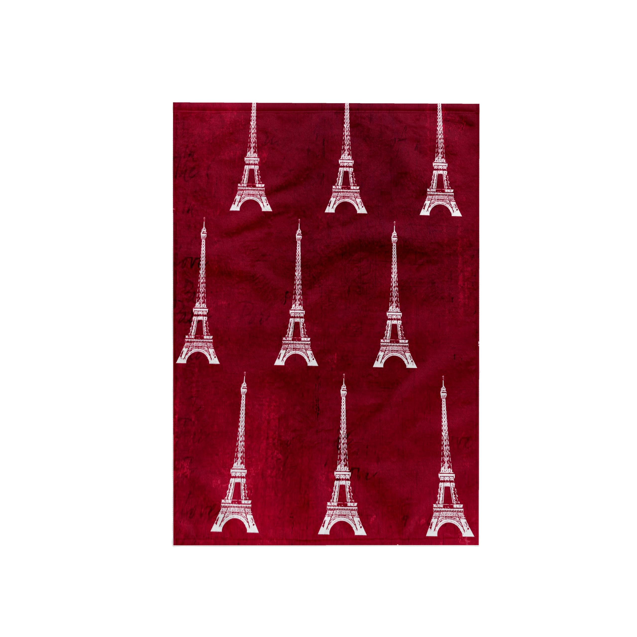 3D Rose Red Eiffel Towers TWL_35241_1 Towel, 15