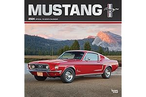 Mustang OFFICIAL 2024 12 x 24 Inch Monthly Wall Calendar