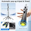 Kratos K26 Selfie Stick Tripod 70 Inch/1.78M, Anti-Shake Stable Grip, Bluetooth Remote, 360° Rotation Tripod Stand for Phone, Reels, Vlogging, Video Recording & YouTube gallery image