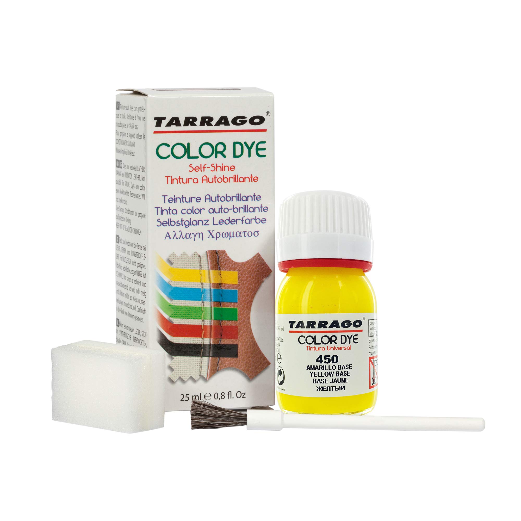 Tinte para Zapatos y Bolsos de Cuero y Textil con Esponja y Brocha | Cubre Rozaduras y Desgastes del Calzado | Gama de 90 colores — view 35
