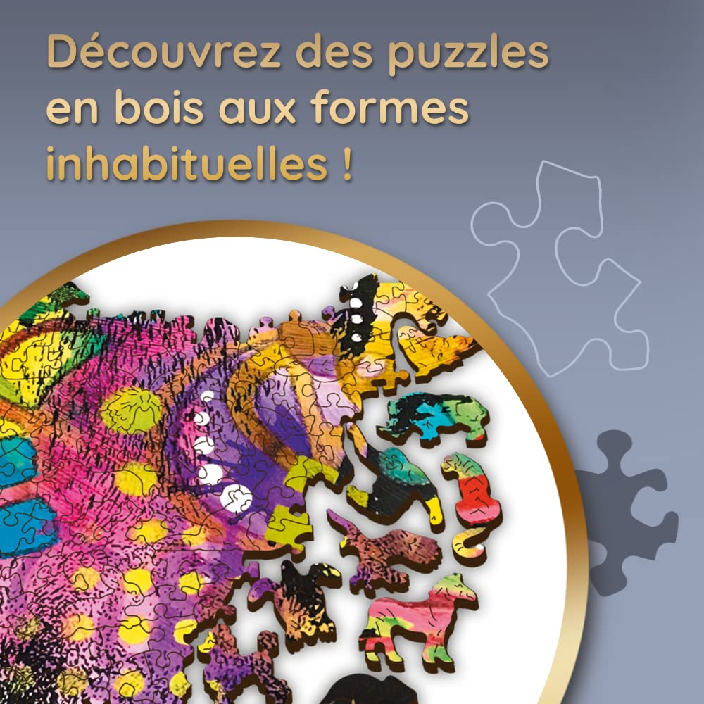 Puzzle Artisanal En Bois 'Ces Chats Bloomin' De Stave Puzzles - 140 Pièces - Occasion