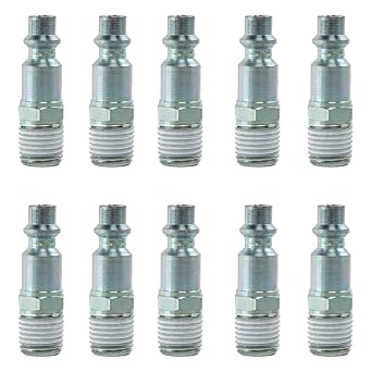 Prevost IRP 066251 10 Pack 1/4" Male NPT Steel Industrial Interchange Plug