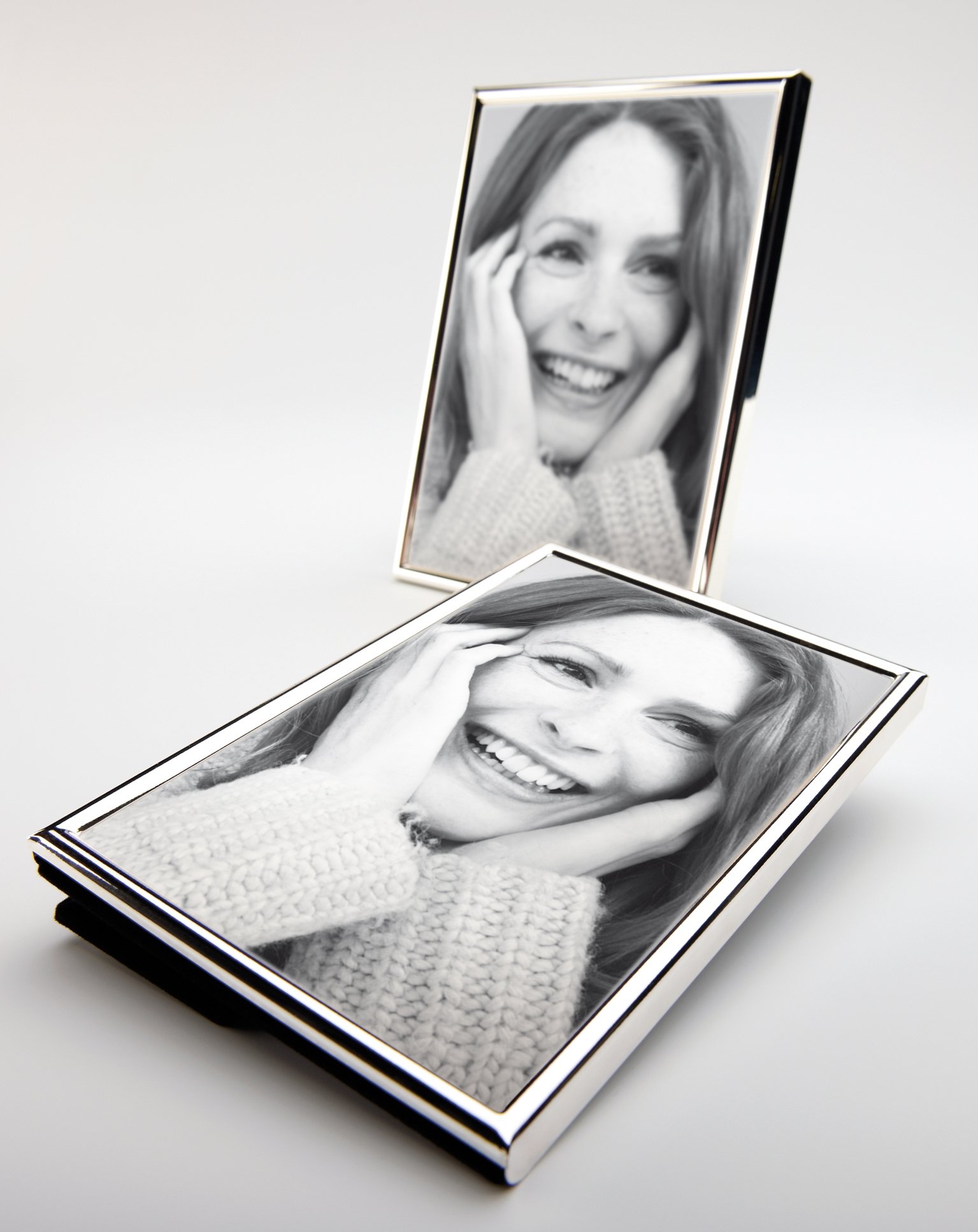 walther design WD030S Chloe, metal portrait frame 8x11.75 inch (20x30 cm), silver plated