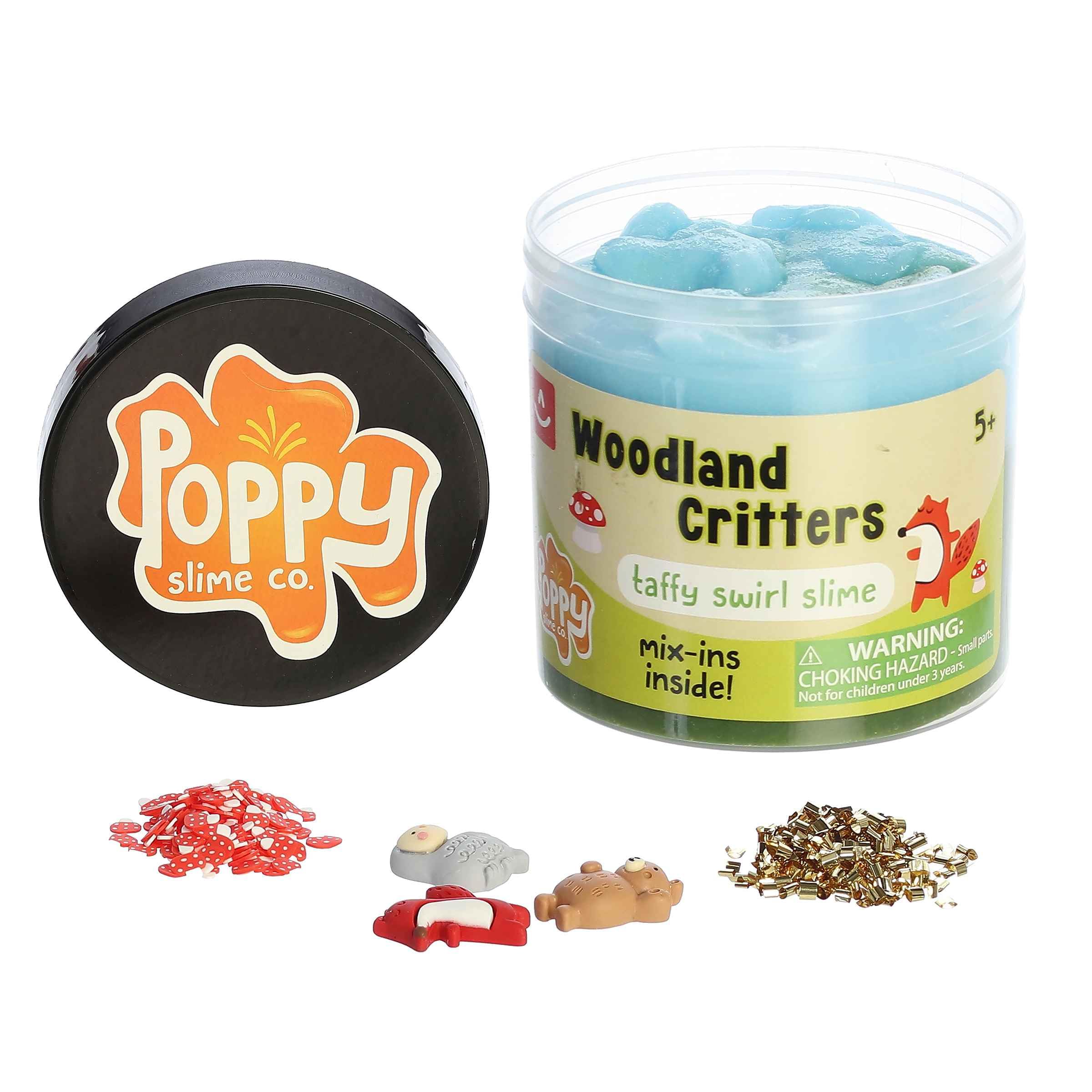 Aurora® Toys Gooey Poppy Slime Co.™ Woodland Critter Slime Toy - Sensory Play for Fun Playdates - for Kids 5+ Years, Adults, and Parents - Green 11.3 oz