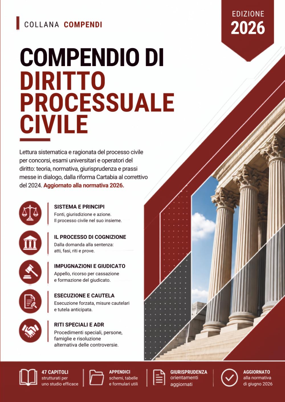 Compendio di Procedura Civile: Lettura sistematica e ragionata del processo civile per concorsi, esami universitari e operatori del diritto: teoria, ... al correttivo del 2024. (compendi giuridici)