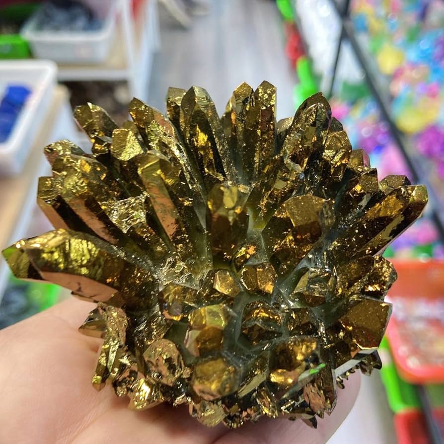 Amazon.co.jp: 天然水晶の原石 1PC 天然水晶クラスター電気