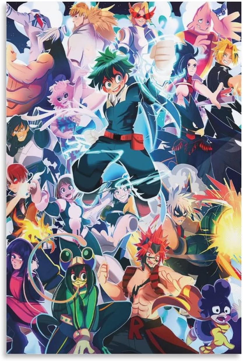 Anime Posters My Hero Academia Aesthetic Posters for Bedroom Wall Art Paintings