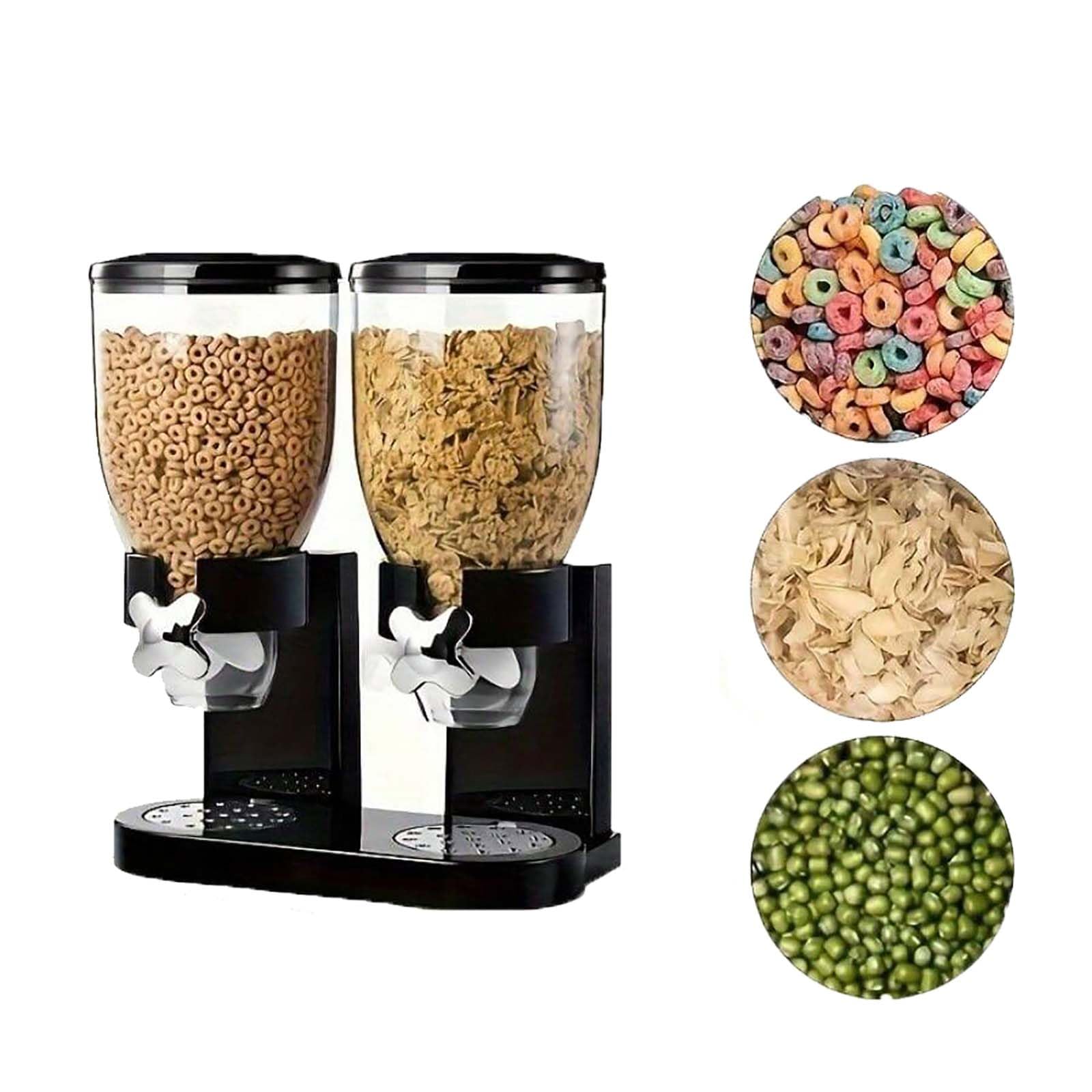 Distributori di Cibo, contenitori per Alimenti, Macchine per Farina d'avena a Doppio Controllo, Serbatoio per Cereali da Cucina, Serbatoio per Snack di Frutta secca d'avena per CER