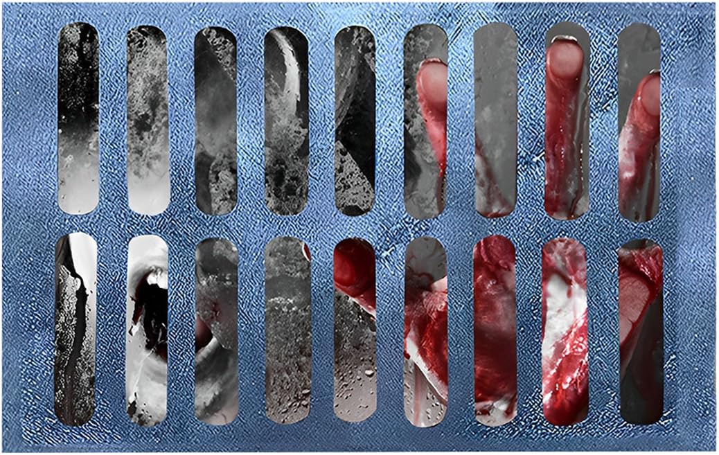 UENXRXE Halloween Doormat 3D, Tub Mats Scary, Halloween Ornament Out of doors, Humorous Horror Non-Slip Ground Carpet, Scary Out of doors Welcome, Stereo Imaginative and prescient Rug, Orange, A