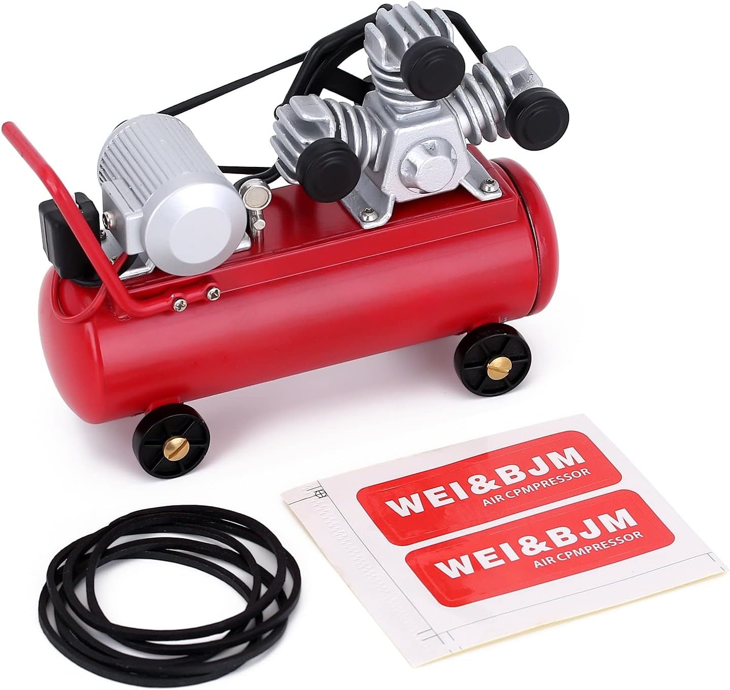 102 * 36 * 70mm Mini Simulation Air Compressor Decoration for 1/10 Scale RC Crawler Car Traxxas TRX4 Axial SCX10 Redcat Gen8-1 Set Red