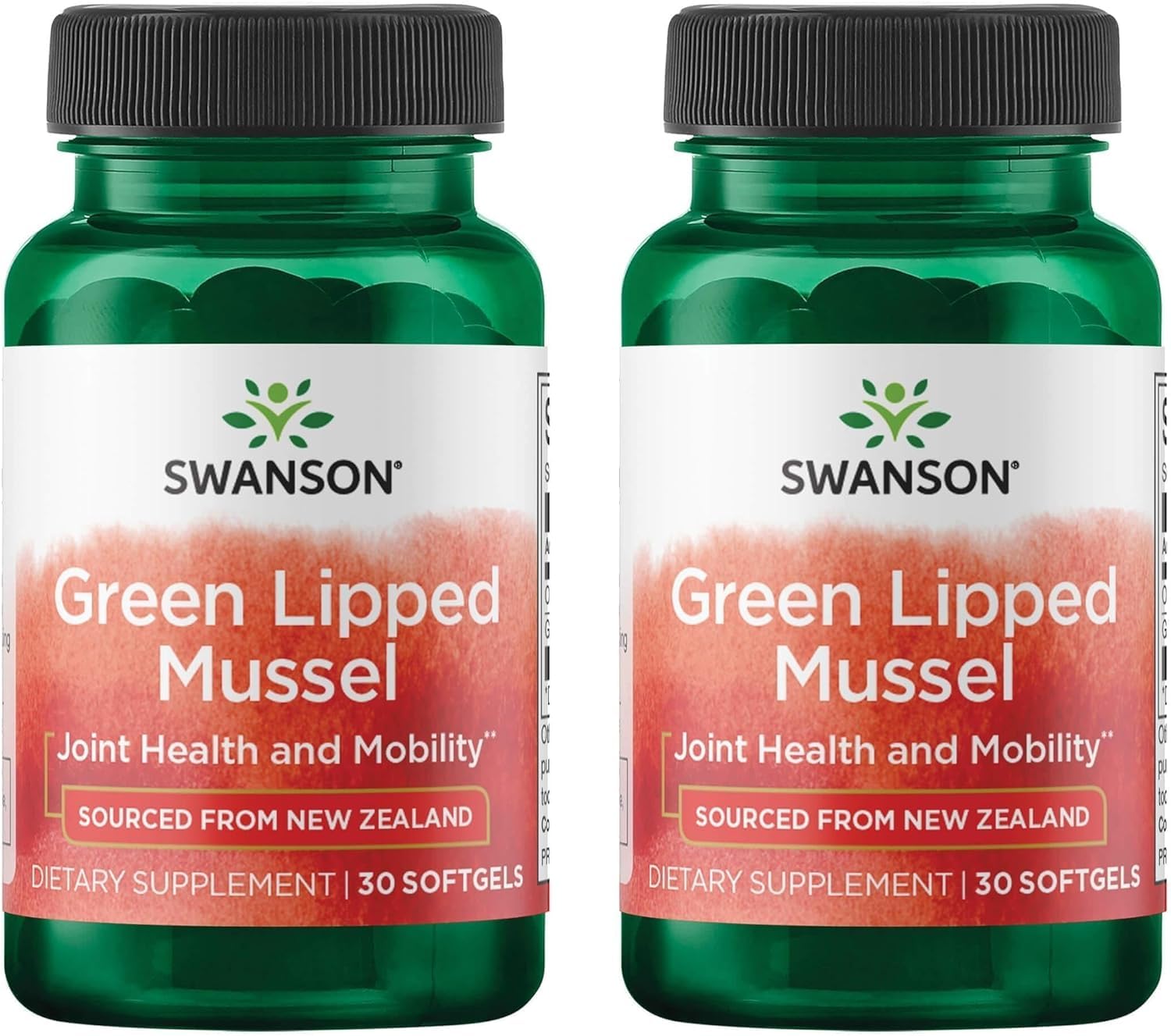 Swanson New Zealand Green Lipped Mussel Oil, 30 Softgels, 2 Pack 30 Count (Pack of 2)