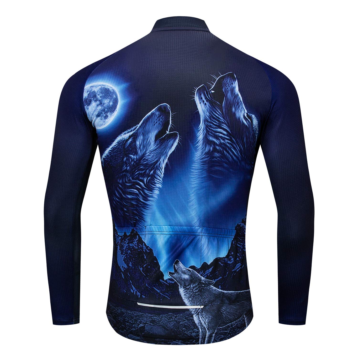 Uomo Ciclismo Jersey Manica Lunga Pro Marca Team Riflettente Bicicletta Camicie Giacca Uccello
