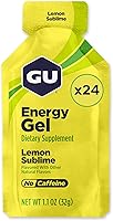 Vista 10 de GU Energy Nutrición Deportiva Original, Gel Energizante de Sabor Tri-Berry, Caja de 24