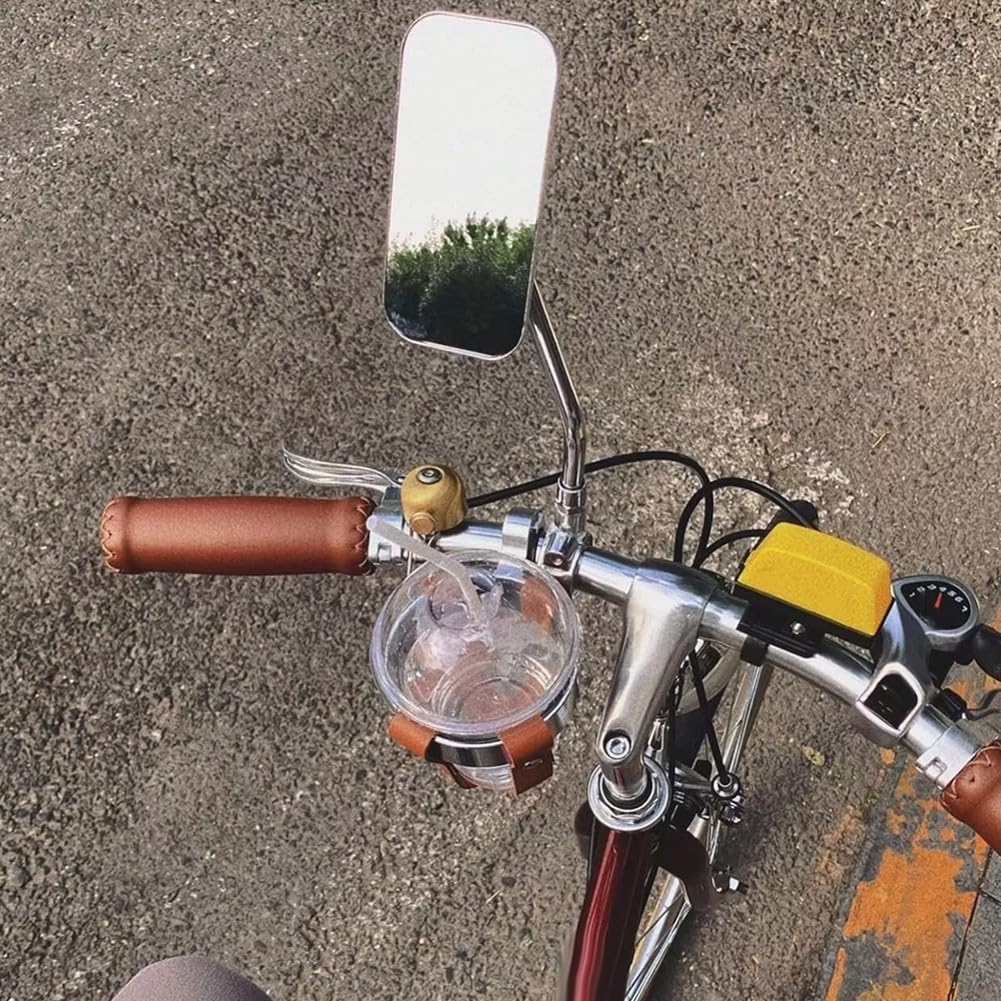 2pcs Retro Fahrradspiegel, Bruchsicher Vintage Lenker Metall Rückspiegel Cruiser für Verschiedene Arten von Fahrrädern
