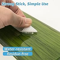 Vista 3 de Art3d 16 juegos de cinta adhesiva de gancho y bucle, tira adhesiva de doble cara de 1 pulgada x 4 pulgadas, resistente, color blanco