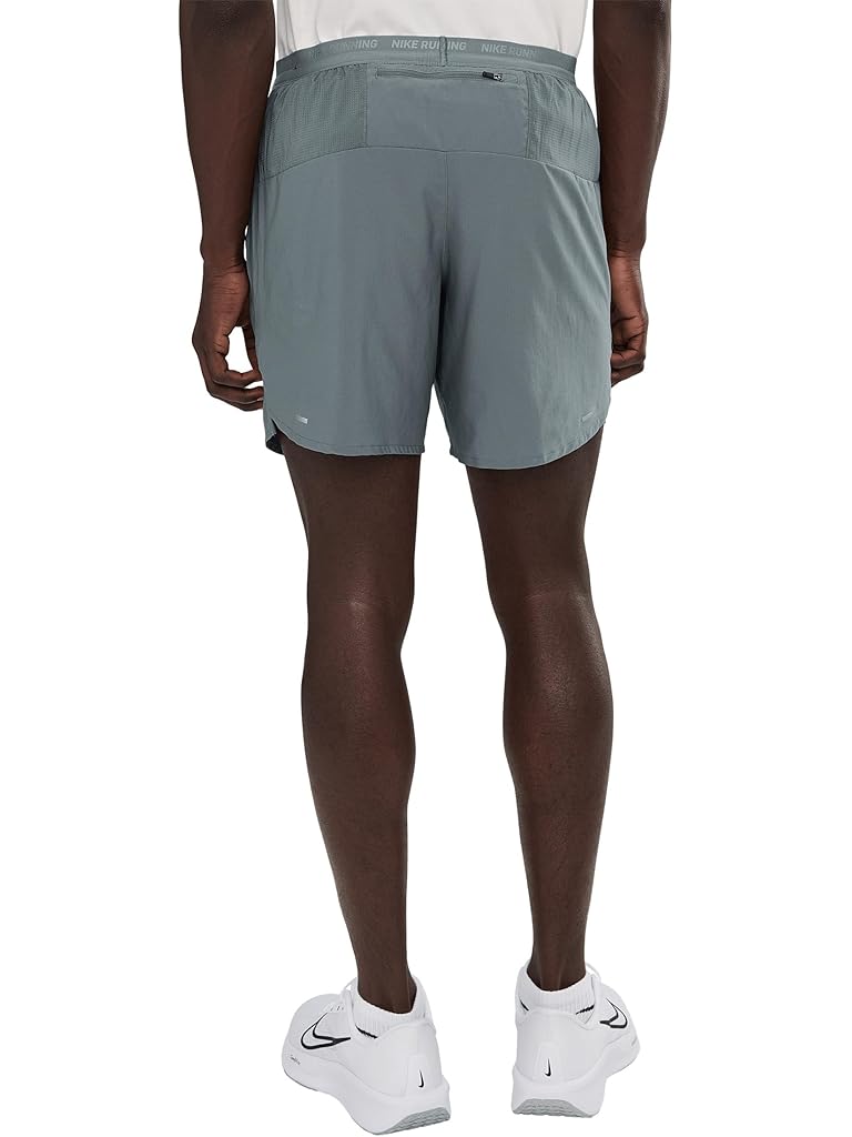 Gray Nike Dri-FIT Stride 7" Brief-Lined Shorts