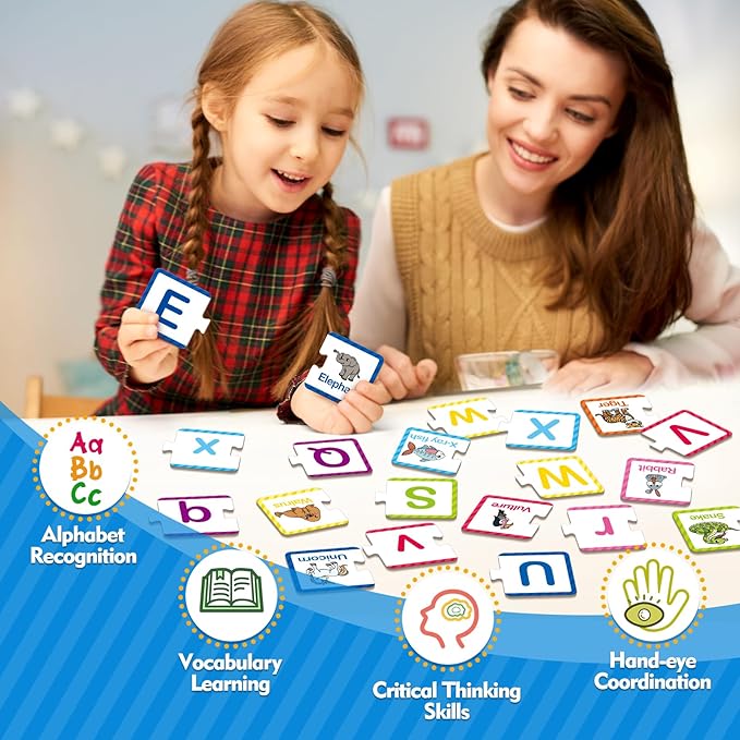 Rompecabezas de Cartón Abecedario para 3 Anos miniatura 5