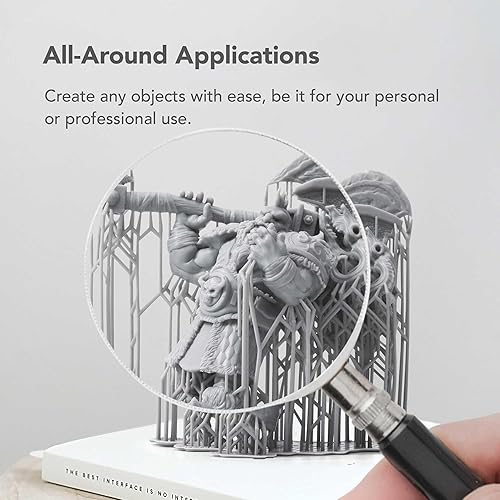 Miniatura 5 de Phrozen Impresora 3D ABS como resina gris mate, resina fotopolimérica de curado UV DLP LCD de 405 nm para modelado general y prototipos, impresión