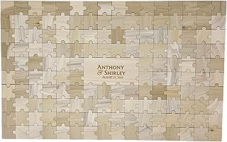 Palmetto Engraving Personalized Wedding Guest Book Puzzle, Wedding Guestbook Alternative, Guestbook for Wedding Reception, Rustic Guest Book Wedding, Wedding Books for Guests to Sign, 153 Piece