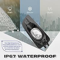 Vista 4 de RP Remarkable Power, Luz antiniebla para 2006 2007 Accord 4DR (4 puertas) Lámparas de parachoques de conducción con arnés de cableado e interruptor