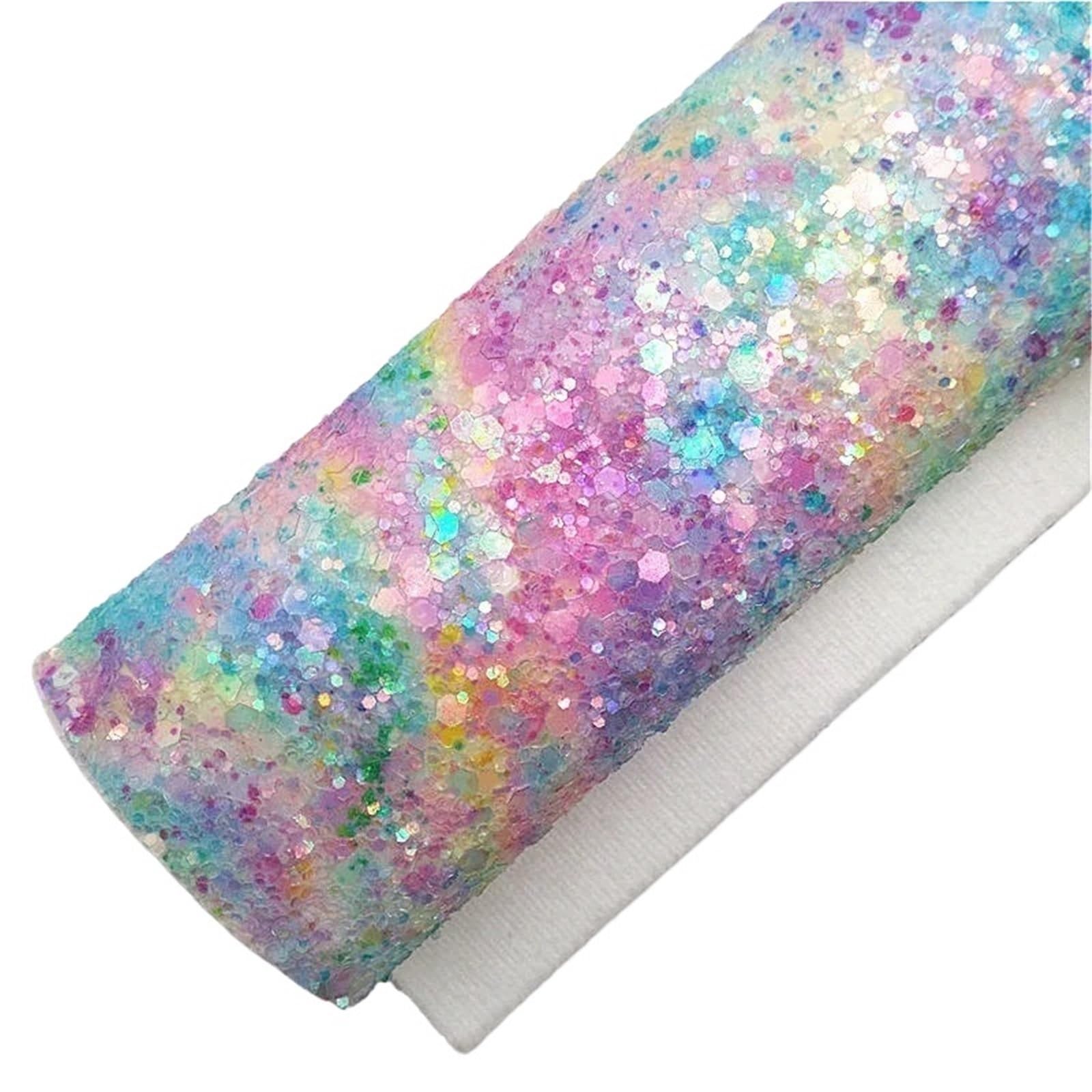 PVC-Glitzerplatten | Mehrfarbig, 21 x 29 cm und 30 x 134 cm, for Basteln(3-30x134cm)