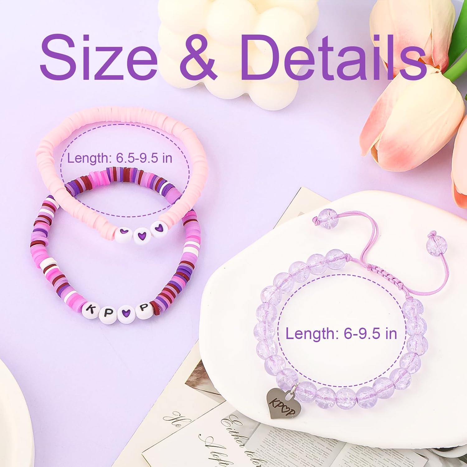 KPop Bracelet Merch Stuff and Birthday Card Korea-Pop Demon Christmas Jewelry Birthday Party Decor Cosplay Outfits Accessories for Gir Women Daughter Sister Fans - Image 2