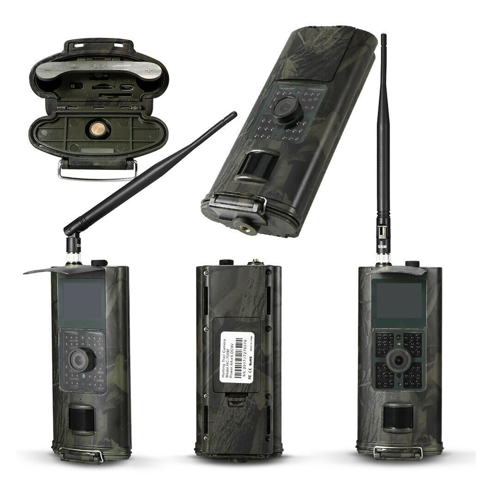 Kamera leśna, Kamera Obserwacyjna Outdoor Trap Game Kamery Myśliwskie 4K HD Wodoodporna 1080P Wildlife Night Vision Scouting Obserwacyjne Bezprzewodowa