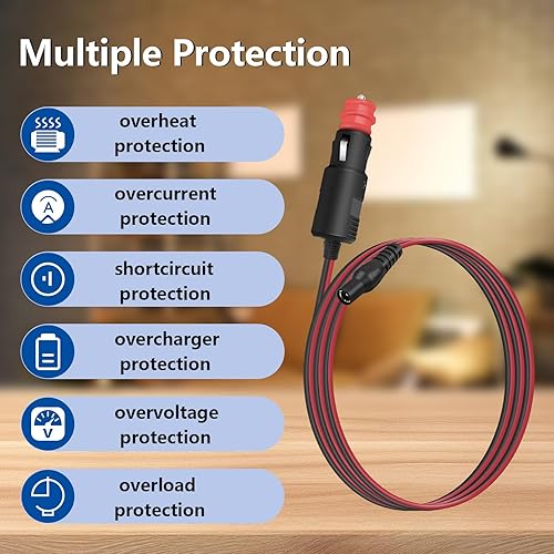 Miniatura 7 de Cable cargador de coche NOCO GB70 GB150, compatible con NOCO GB250+ GB251+ GB500 GB500+ Boost UltraSafe Lithium Jump Starters Battery XGC4