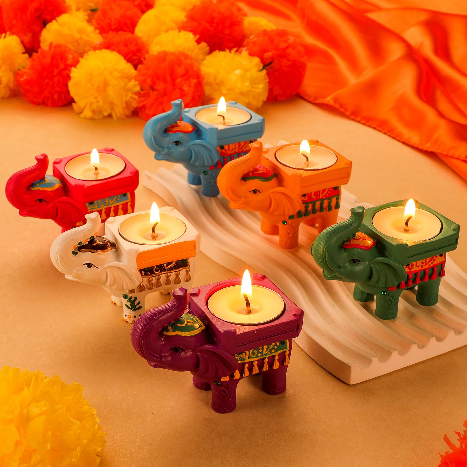 Tealight Holder For Diwali Decoration, Indian Decorations For Home, Tealight Diya For Diwali, Pooja, Mandir, Temple, Home Decor