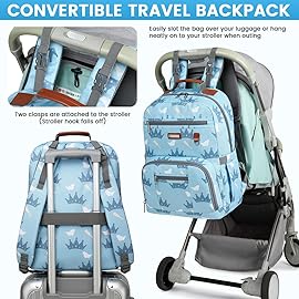 BILLITON MASHI Diaper Bag Backpack, Large Baby Nappy Bags with Portable Changing Pad for Boys and GirlsMultifunction Travel Baby Bag for Moms Dads, Shower Gifts Waterproof and Stylish