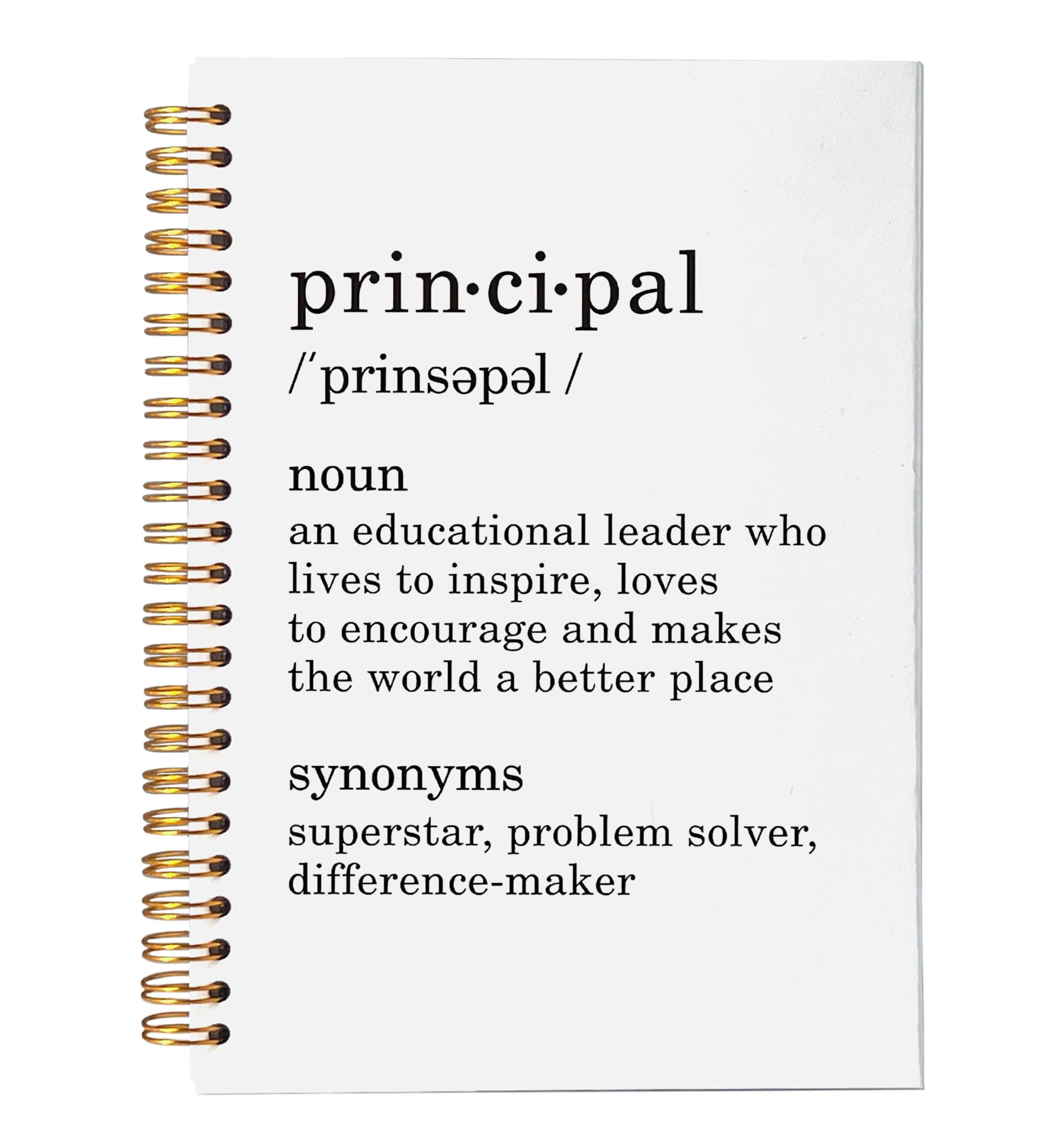 VNWEK Principal Definition Notebook Journal - Best Principal Gifts, Principal Appreciation Gifts, Gifts for School Principal, Principal Gifts for