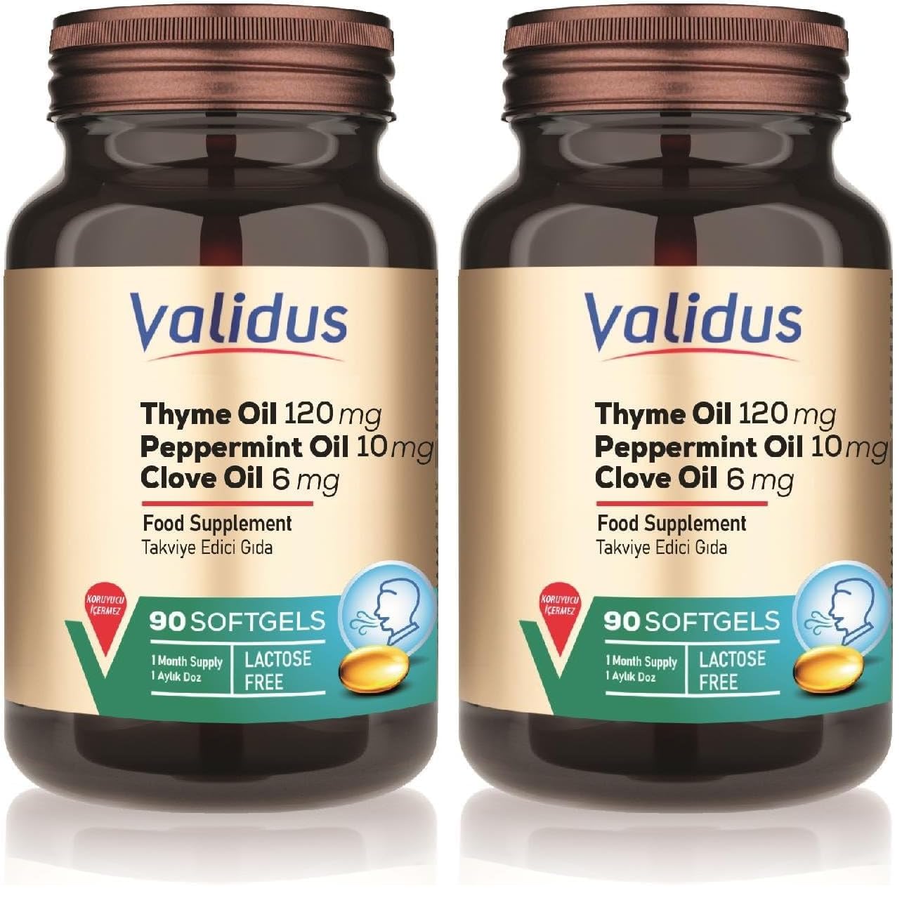Validus Fresh Breath CloveOil + OreganoOil + PeppermintOil 90 Softgel (2 paketi)