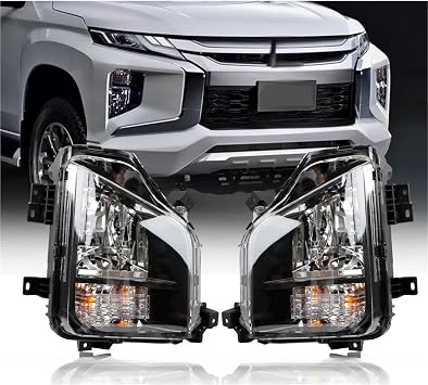 Led Fog Light Compatible For Mitsubishi Triton L200 2019 2020 Strada Headlight Turn Signal Lamp Fog Lights Assembly Wire Harness Switch Kit