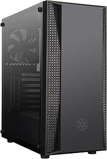 Silverstone SST-FAB1-G - FARA Tower ATX Gaming Computer Case, Aggressive Intake high Airflow Performance, Full Tempered Glass, Black,22116