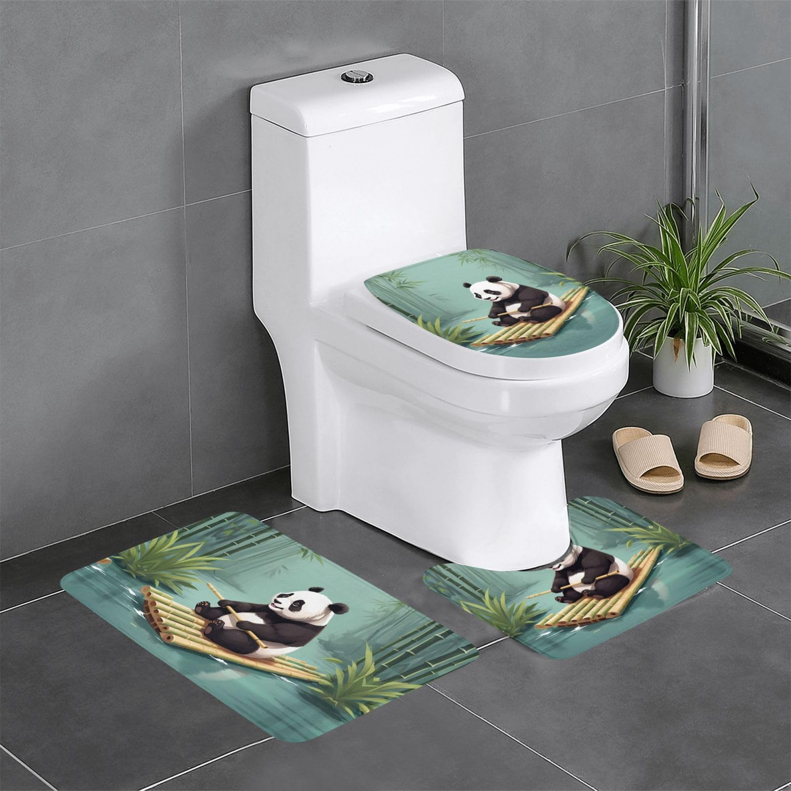 Tapis de bain panda et bambou pour apporter douceur et réconfort aux enfants