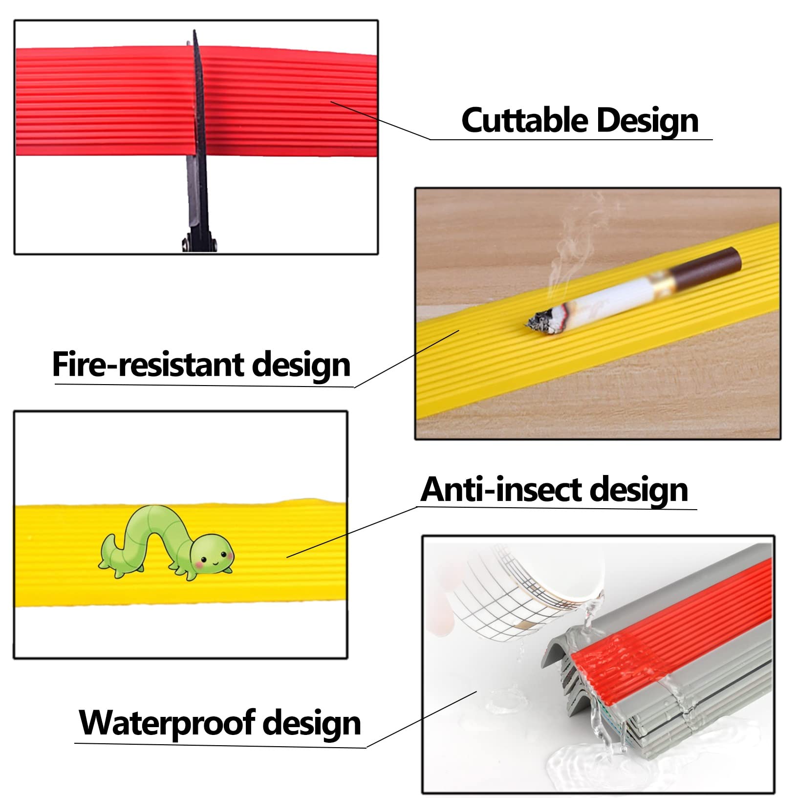 Tiras antideslizantes para peldaños de escalera, cinta fluorescente autoadhesiva para bordes y ventanas, 3 x 7 cm, color gris, 3000 pulgadas de longitud, perfectas para bricolaje en el hogar y agarre