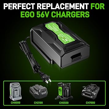 TPDL Rapid Mini Portable Charger for EGO 56V Battery, Replace for EGO 56 Volt Charger CH3200 CH5500 CH2800D Model CH2100