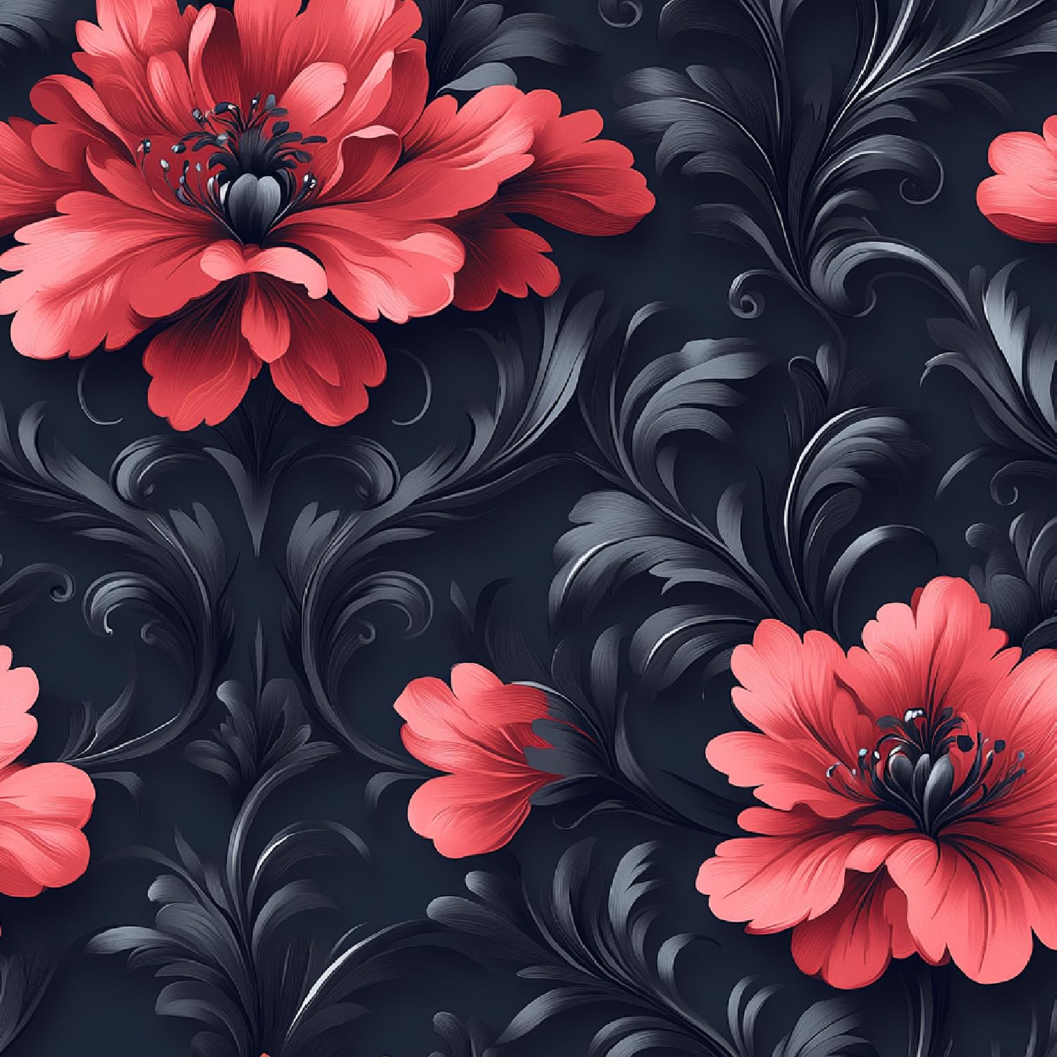 Peel and Stick Wallpaper Flowers Plants European Style Retro Contact Paper with Waterproof Stain-Resistant Surface for Drawers Laundry Room Furniture Makeovers Easy to Install Wall Paper 17.3"x78.7"