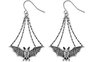 Halloween Bat Drop Earrings