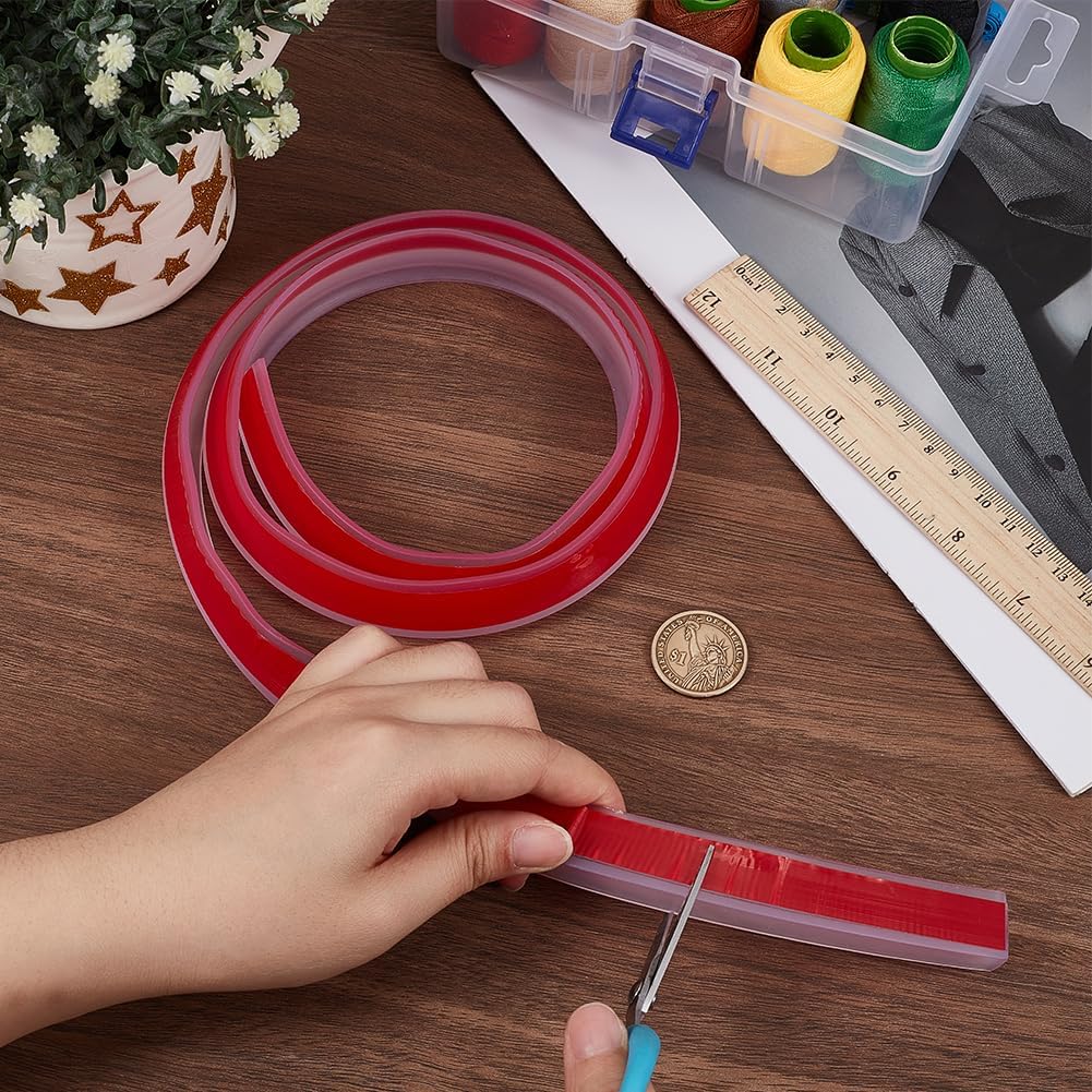 CREATCABIN 39 Inch Peel and Stick Splash Guard for Countertop Shower Threshold Water Dam Barrier Strip Transparent Silicone Shower Door Bottom Seal for Dry And Wet Separation Kitchen Sink Bathroom Tub