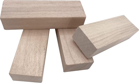by M&M 2175 Pk4 Medium Rectangle Blocks - Unfinished Chewable Wood Blocks, Rectangular Shape, Great for Small & Med Size Birds, Budgies Finch Cockatiel Parrotlet Conure Caique