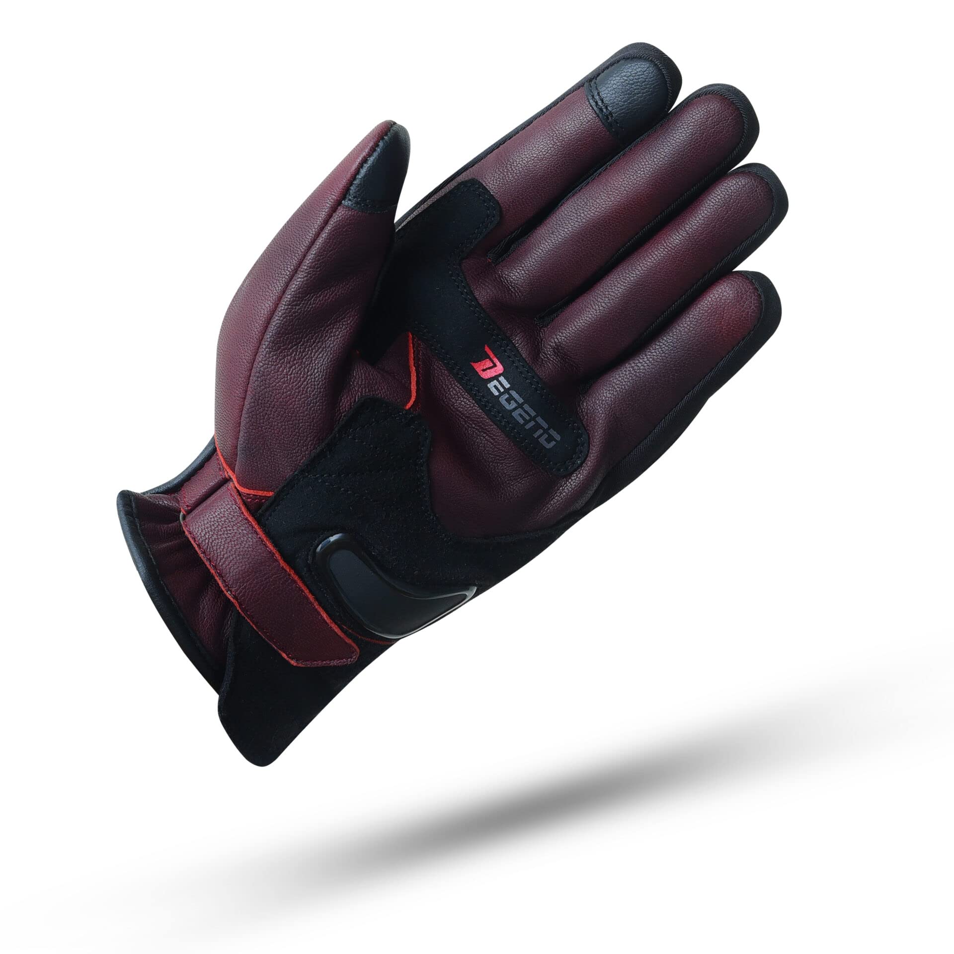 Indus Lady | Gant Moto d'hiver pour Femme en Cuir Imperméable et Respirant avec Doublure d'hiver - TPU Protection des Doigts - Homologué CE - Accessoires Moto
