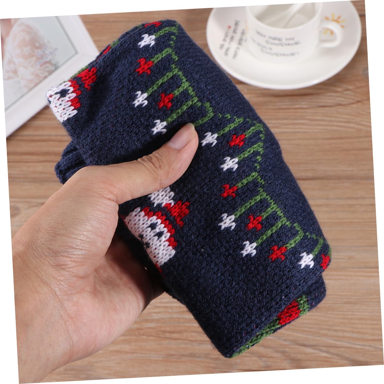 ABOOFAN 3pièces Pull Tricot pour Chien avec Vêtement Hiver Festif pour Animaux De Compagnie Manteau Doux Et Élastique Bleu