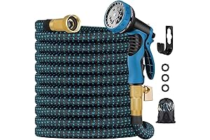 100 ft Expandable Garden Hose - Kink Free, Flexible Water Hose with 10 Functions
