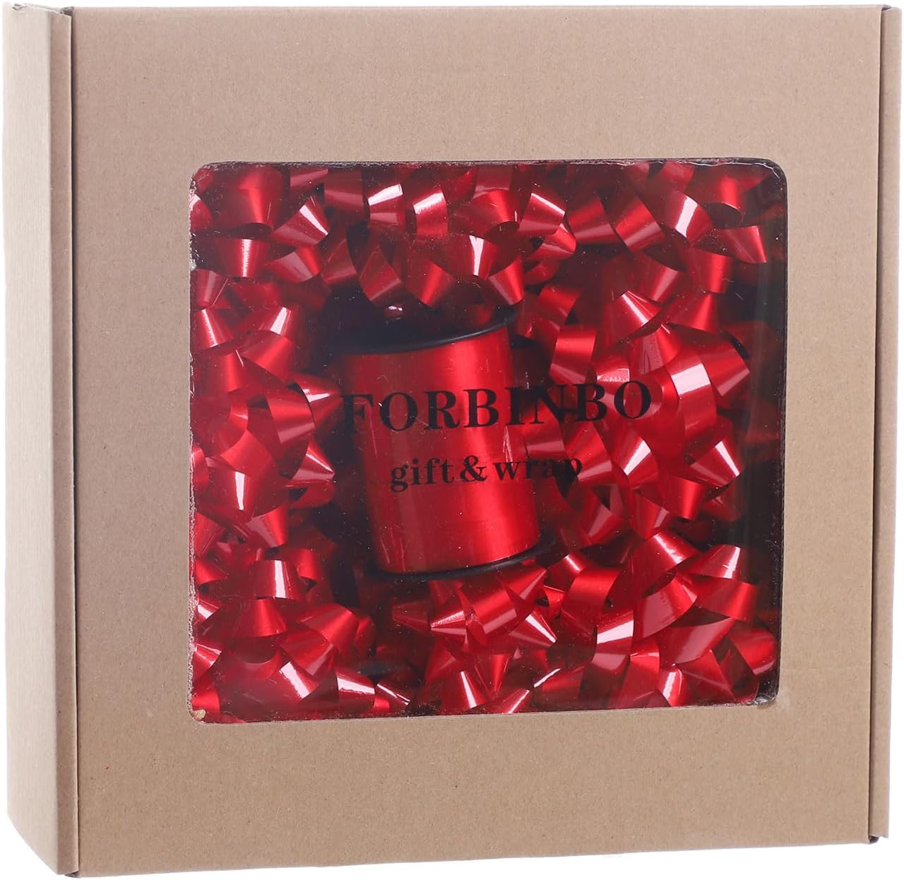 25 Pcs Gift Bows Assortment - 3 Size Gift Bowsand 1 Crimped Curling Ribbons, Perfect for Christmas, Holiday,Birthdays, Weddings, Baby/Bridal Showers, Party (Red) - Image 7