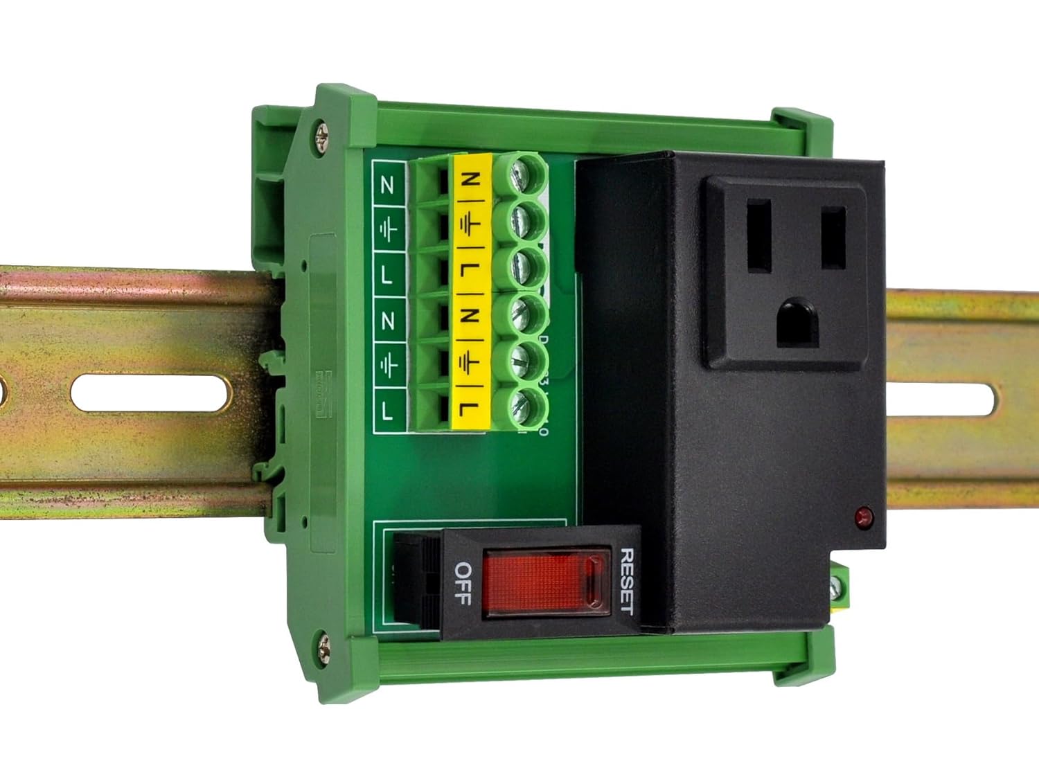 AC Power 1 Channel IoT Relay Outlet Module, DIN Rail or Screw Mounting (D-1583TL)