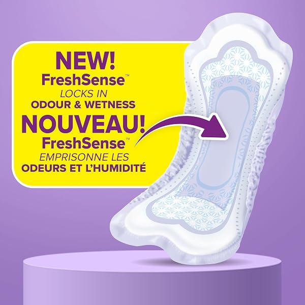 Close-up of the Poise Daily Postpartum Incontinence Panty Liners showing texture and length.